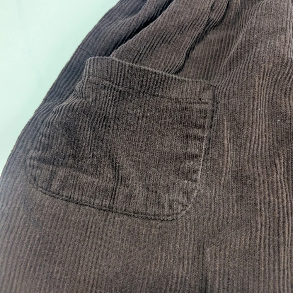 Nannette Kids Brown Corduroy 100%Cotton 3 Button Jumper/Dress, Size 6